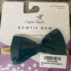 NWT Copper Pearl Bowtie Bow Jasper